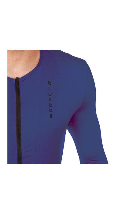 blueball apparel cycling jersey men compression clothing performance premium blue bb110103 KRN glasses 