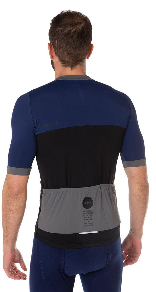 blueball apparel cycling jersey men compression clothing performance premium black blue bb110501 KRN glasses BB110501TM M