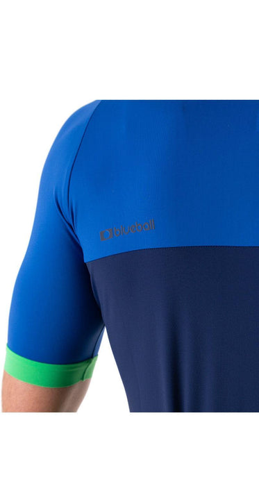 BLUEBALL Cycling Jersey Short Sleeve Men Navy Blue & Green