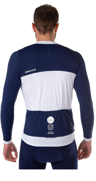 blueball apparel cycling jersey men compression clothing performance premium blue white bb110603 KRN glasses BB110603TL L