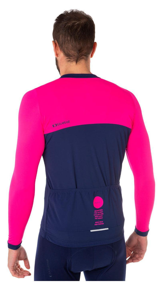 blueball apparel cycling jersey men compression clothing performance premium pink blue bb110605 KRN glasses BB110605TL L
