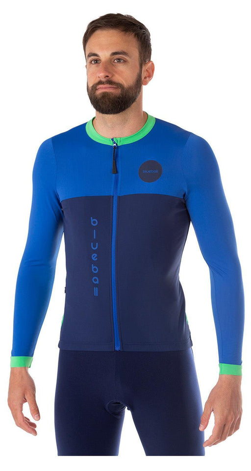 blueball apparel cycling jersey men compression clothing performance premium navy blue green bb110628 KRN glasses BB110628TS S