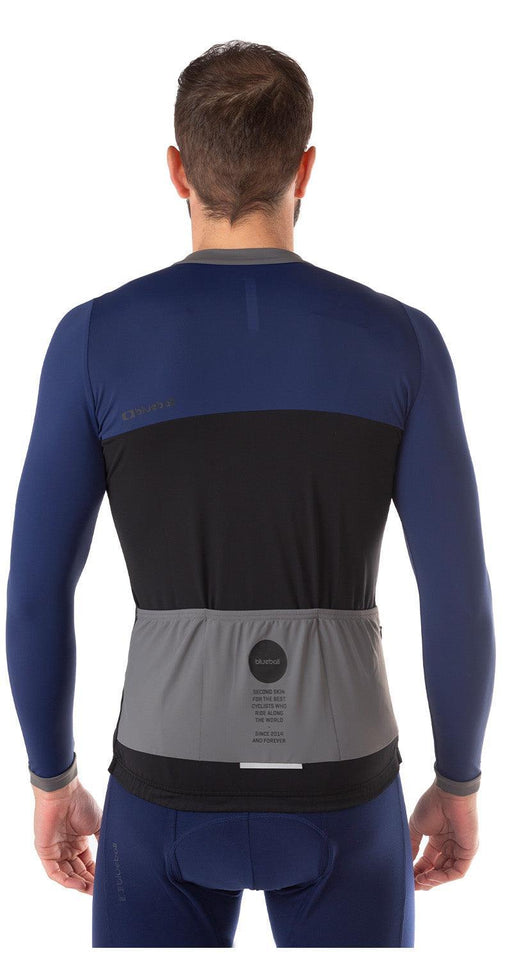blueball apparel cycling jersey men compression clothing performance premium black blue bb110630 KRN glasses BB110630TL L
