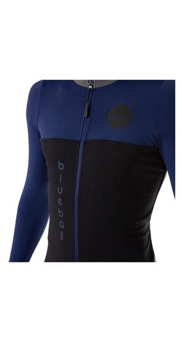 blueball apparel cycling jersey men compression clothing performance premium black blue bb110630 KRN glasses 