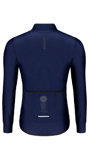 blueball apparel cycling jacket men compression clothing performance premium navy blue bb180420 KRN glasses 