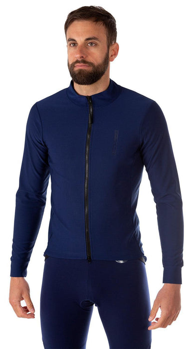 blueball apparel cycling jacket men compression clothing performance premium navy blue bb180420 KRN glasses BB180420TS S