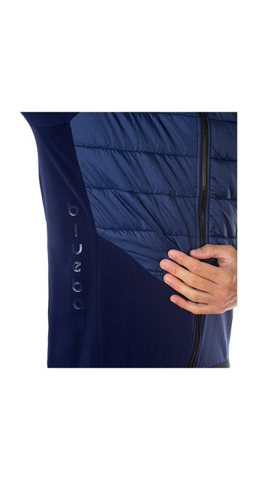 blueball apparel cycling jacket men compression clothing performance premium navy blue bb180620 KRN glasses 