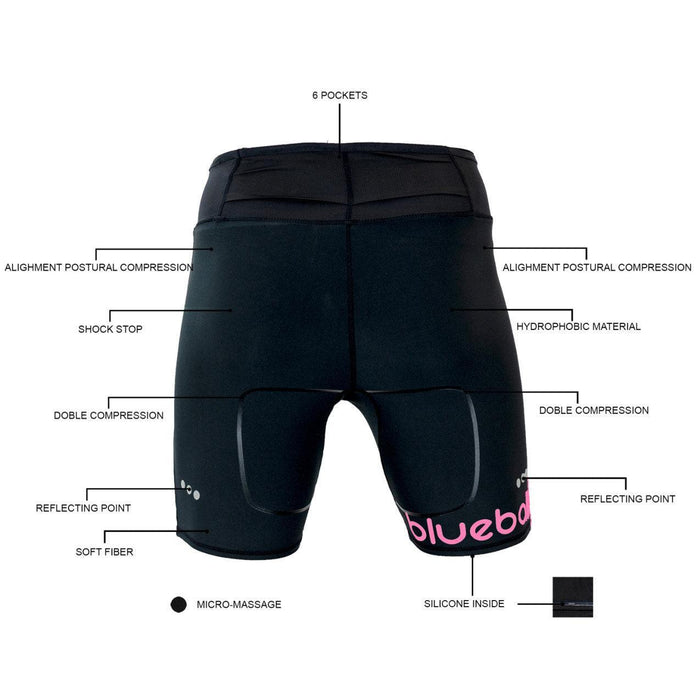 blueball apparel compression leggings running women compression clothing performance premium black bb200001 KRN glasses 