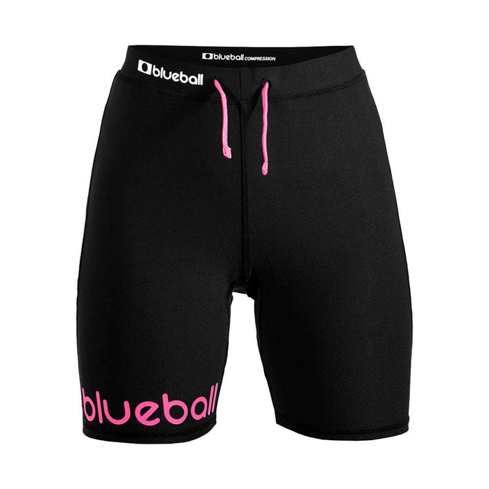 BLUEBALL RUNNING Compression Leggings With Laces Short Women Black