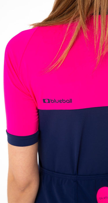 blueball apparel cycling jersey women compression clothing performance premium pink blue bb210105 KRN glasses 
