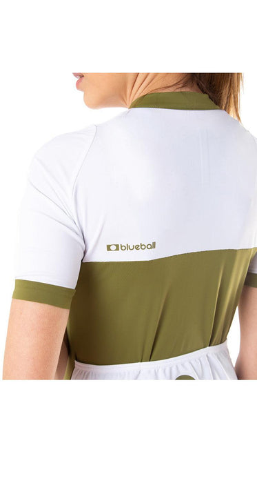 blueball apparel cycling jersey women compression clothing performance premium khaki white bb210124 KRN glasses 
