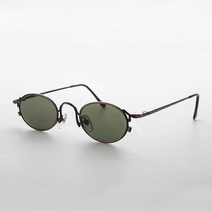 SUNGLASS MUSEUM Oval Victorian Style 90s Sunglasses - Beatrice