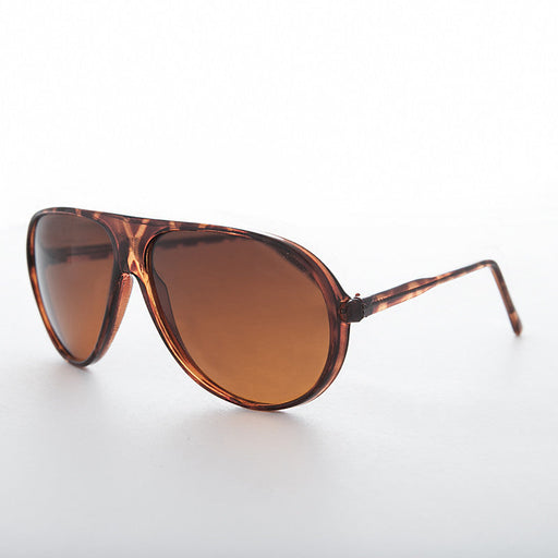 image of sunglasses model SUNGLASS MUSEUM Orange Lens Pilot Vintage Sunglass - Beckham