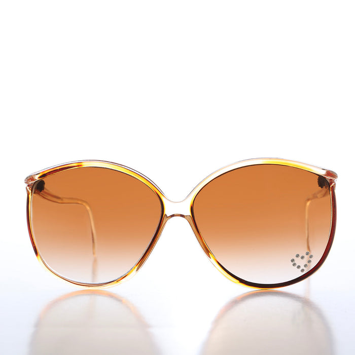 SUNGLASS MUSEUM 80s Rhinestone Boho Vintage Sunglasses - Belinda