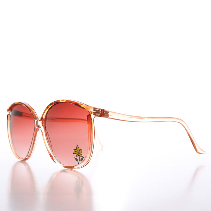 SUNGLASS MUSEUM 80s Rhinestone Boho Vintage Sunglasses - Belinda