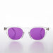 SUNGLASS MUSEUM Clear Acetate Square Sunglass with Colored Lenses - Benson - Product image