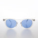 SUNGLASS MUSEUM Clear Acetate Square Sunglass with Colored Lenses - Benson - Product image