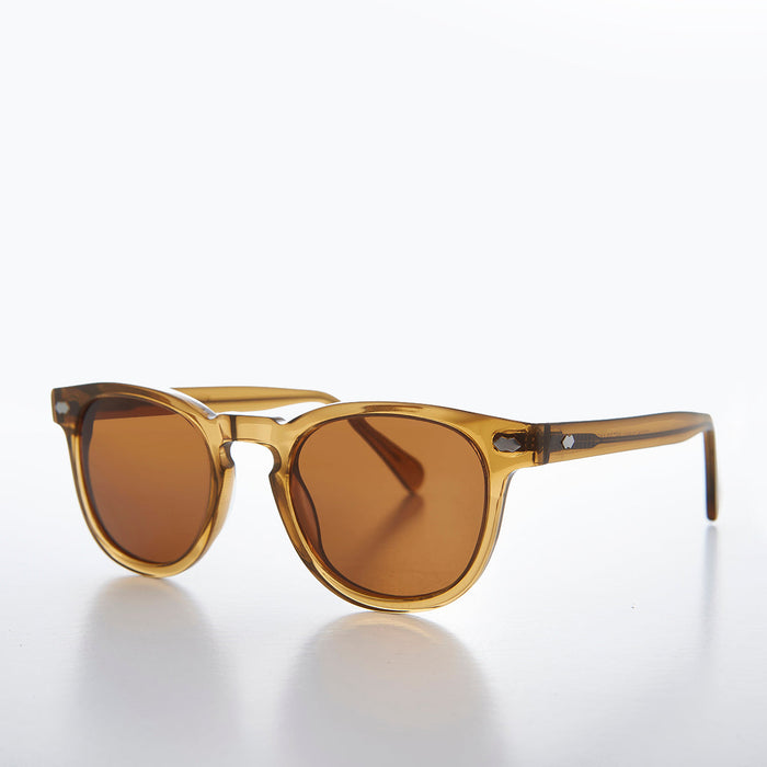 SUNGLASS MUSEUM Amber Polarized Square Sunglass - Benson