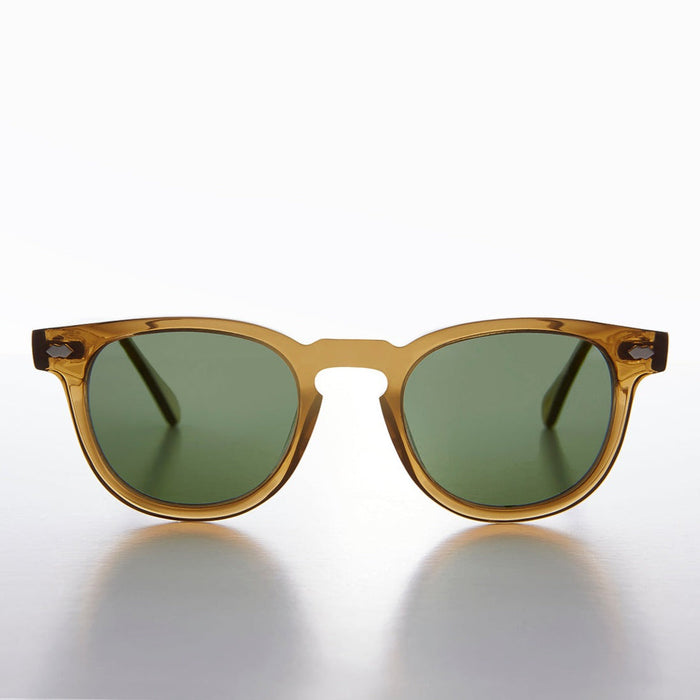 SUNGLASS MUSEUM Amber Polarized Square Sunglass - Benson