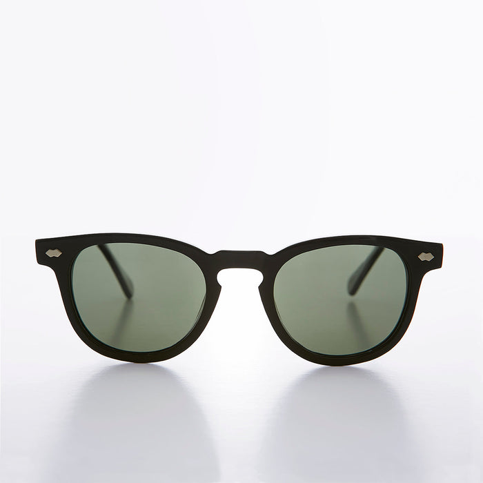 SUNGLASS MUSEUM Black Polarized Square Sunglass - Benson