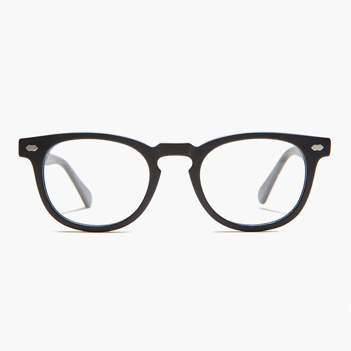 SUNGLASS MUSEUM Black Round Classic Reading Glasses - Benson