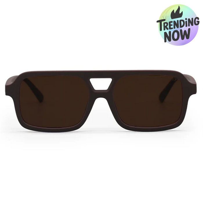 TOPFOXX Atlas - Brown Squared Sunglasses - Product image