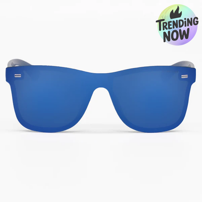 TOPFOXX Sustainable Future - Navy Blue Square Wayfarer Sunglasses - Product image