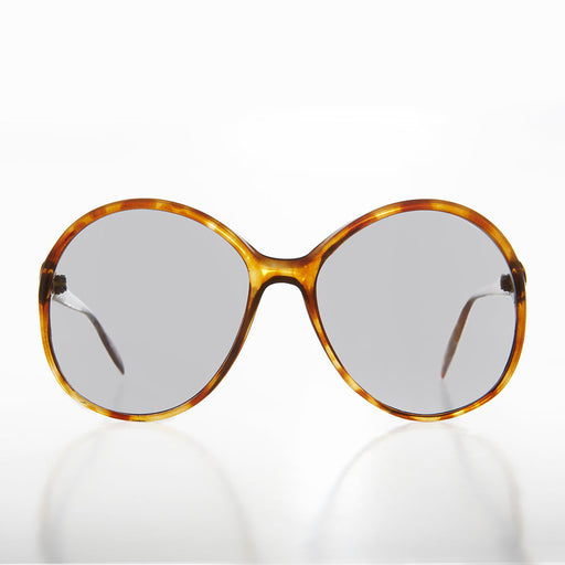 image of sunglasses model SUNGLASS MUSEUM Oversized Round Transition Lens 80s Vintage Sunglass - Bibi