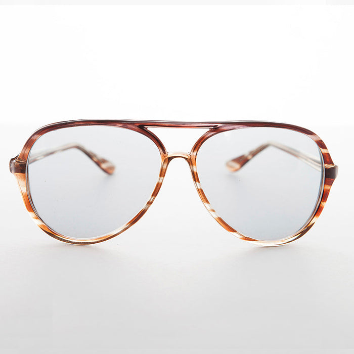 SUNGLASS MUSEUM 80s Transition Glass Lens Aviator Vintage Sunglass - Birdy