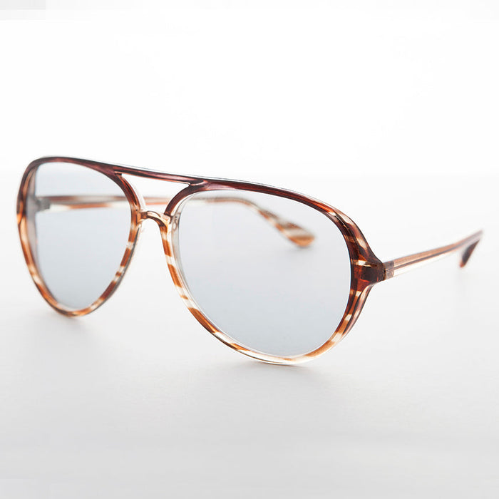 SUNGLASS MUSEUM 80s Transition Glass Lens Aviator Vintage Sunglass - Birdy