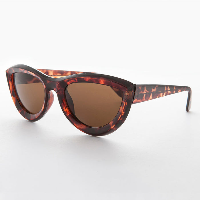 SUNGLASS MUSEUM Rare Oversized Mod Cat Eye Chunky Sunglass - Big Momma