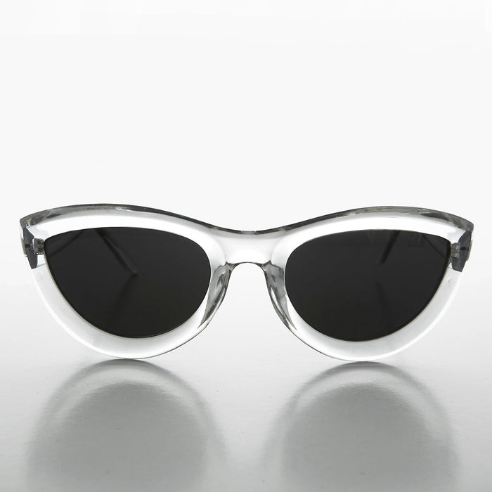 SUNGLASS MUSEUM Rare Oversized Mod Cat Eye Chunky Sunglass - Big Momma