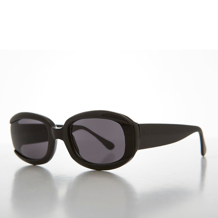 SUNGLASS MUSEUM Rectangle Mod Style Vintage Sunglass - Blade