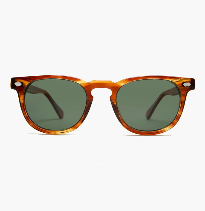 SUNGLASS MUSEUM Tortoise Polarized Square Sunglass - Benson