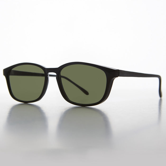 SUNGLASS MUSEUM Classic Square Sunglass with Keyhole Bridge - Blake