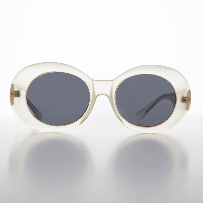 SUNGLASS MUSEUM Oval Clout Cat Eye Vintage Sunglasses - Emma