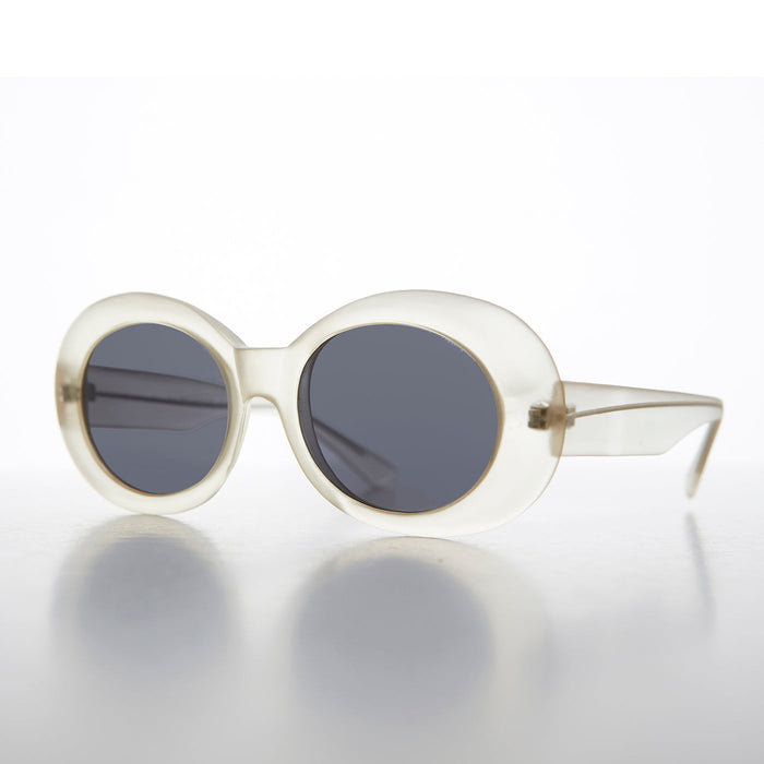 SUNGLASS MUSEUM Oval Clout Cat Eye Vintage Sunglasses - Emma