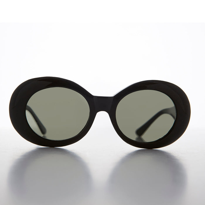SUNGLASS MUSEUM Oval Clout Cat Eye Vintage Sunglasses - Emma