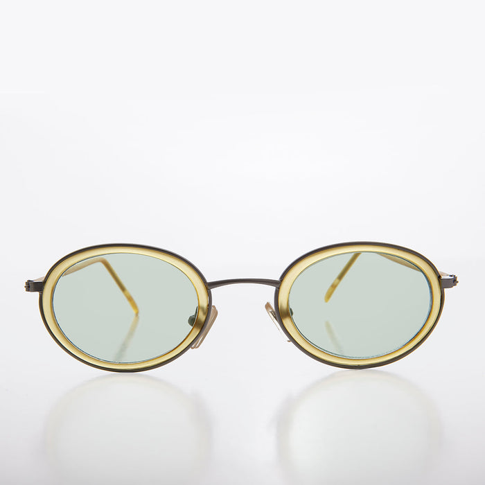 SUNGLASS MUSEUM Oval Pastel Vintage Sunglasses - Bloom