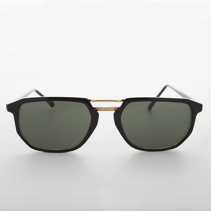 Sunglass Museum Retro Square Aviator Vintage Sunglass with Flat Top - Bowie - Product image