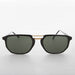 Sunglass Museum Retro Square Aviator Vintage Sunglass with Flat Top - Bowie - Product image