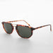 Sunglass Museum Retro Square Aviator Vintage Sunglass with Flat Top - Bowie - Product image