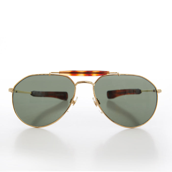 SUNGLASS MUSEUM Large 62mm Unisex Aviator Sunglass - Bowser