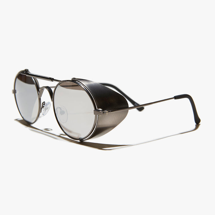 SUNGLASS MUSEUM Oval Steampunk Sunglass with Folding Side Shields - Bram 3