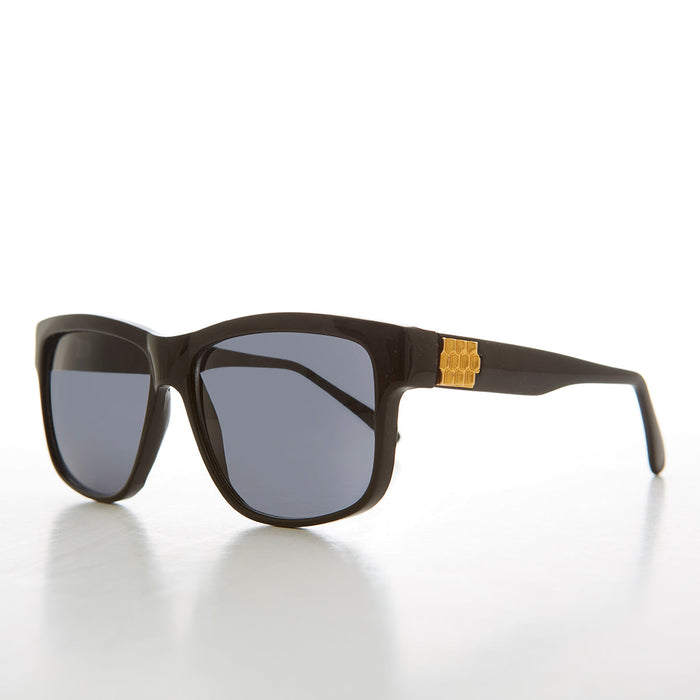 SUNGLASS MUSEUM Large Square Block Frame Vintage Sunglass - Bryn