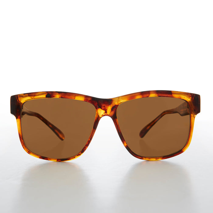 SUNGLASS MUSEUM Large Square Block Frame Vintage Sunglass - Bryn