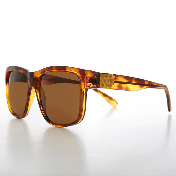 SUNGLASS MUSEUM Large Square Block Frame Vintage Sunglass - Bryn