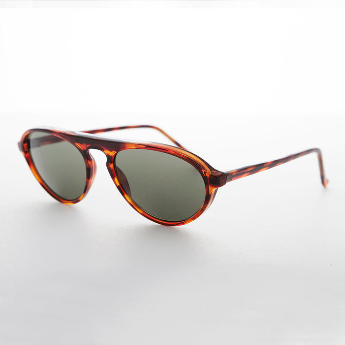 image of sunglasses model SUNGLASS MUSEUM SUNGLASS MUSEUM Race Car Vintage Aviator with Keyhole Bridge - Hopkins