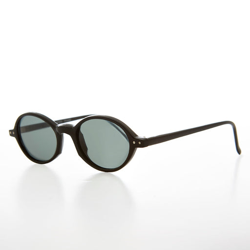 image of sunglasses model SUNGLASS MUSEUM Small Oval Vintage Sunglass with Glass Lens - Burke