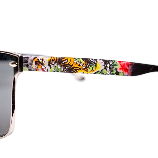 BV1902T C2 Unisex Bravo Tiger Print Sunglasses